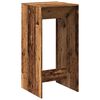 vidaXL Barový stůl old wood 51 x 50 x 103,5 cm kompozitní dřevo