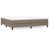 vidaXL Box spring postel s matrac&iacute; taupe 200x200 cm textil