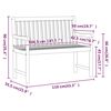 vidaXL Zahradn&iacute; lavice 110 cm masivn&iacute; ak&aacute;ciov&eacute; dřevo