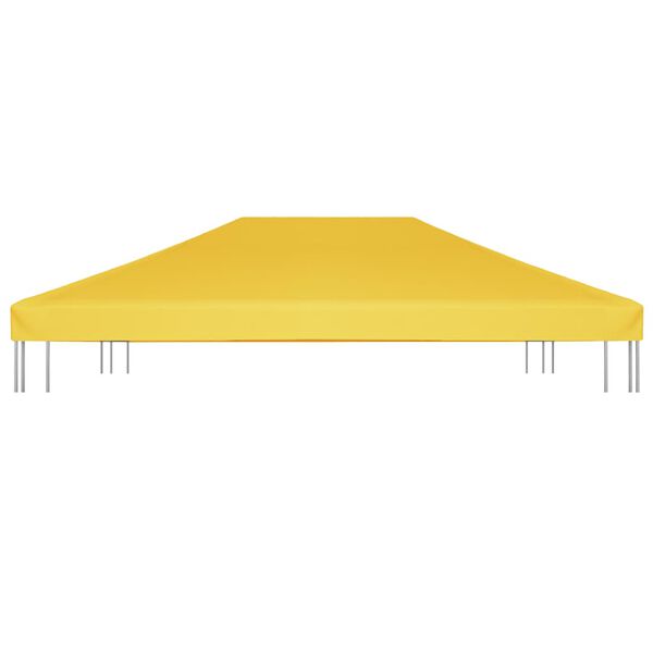 vidaXL Náhradní střecha na altán 270 g/m² 4 x 3 m žlutá
