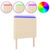 vidaXL Čelo postele s LED kr&eacute;mov&eacute; 80x5x118/128 cm textil