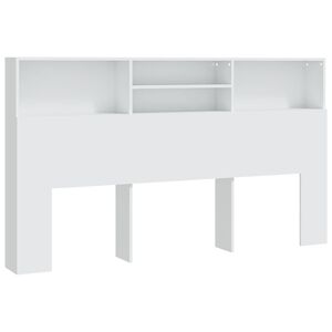 vidaXL Čelo postele s &uacute;ložn&yacute;m prostorem b&iacute;l&eacute; 180 x 19 x 103,5 cm