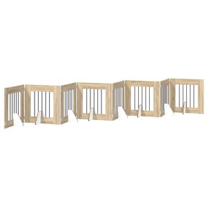 vidaXL Skl&aacute;dac&iacute; ps&iacute; br&aacute;na se stojany 8 ks Dub sonoma 60 cm