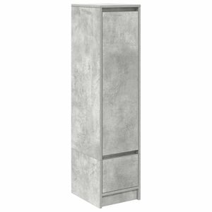 vidaXL Vysok&aacute; deska Betonově &scaron;ed&aacute; 29,5x34x119,5 cm Dřevěn&aacute; konstrukce