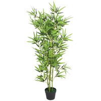 vidaXL Umělá rostlina bambus s květináčem 120 cm zelený
