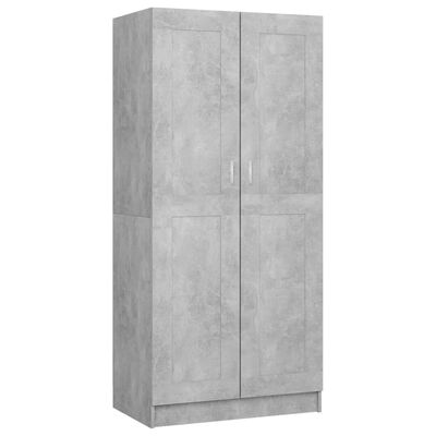 vidaXL Šatní skříň betonově šedá 82,5 x 51,5 x 180 cm dřevotříska