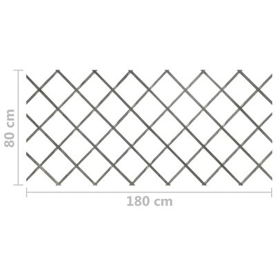 vidaXL Trelážové ploty 5 ks šedé masivní jedlové dřevo 180 x 80 cm