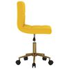 vidaXL Otočn&eacute; j&iacute;deln&iacute; židle 2 ks hořčicově žlut&eacute; samet