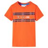 vidaXL Dětsk&eacute; tričko tmavě oranžov&eacute; 116