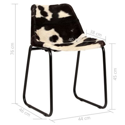 vidaXL Jídelní židle 6 ks pravá kozí kůže