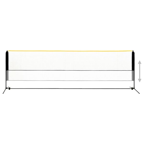 vidaXL Nastaviteln&aacute; badmintonov&aacute; s&iacute;ť 500 x 103 x 94&ndash;158 cm kov