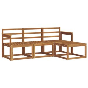 vidaXL Venkovn&iacute; pohovkov&aacute; souprava 4 pcs Př&iacute;rodn&iacute;