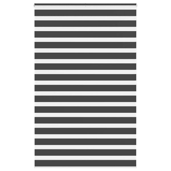 vidaXL Zebra roleta čern&aacute; 140x200 cm &scaron;&iacute;řka l&aacute;tky 135,9 cm polyester