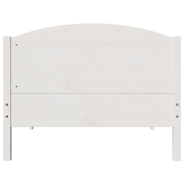 vidaXL Postel bez matrace b&iacute;l&aacute; 100 x 200 cm masivn&iacute; borovice