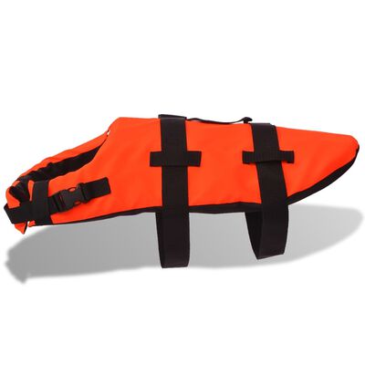 vidaXL Plovací záchranná vesta pro psa L oranžová
