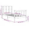 vidaXL Postel bez matrace 90 x 190 cm masivní borovice