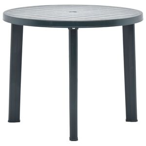 vidaXL Zahradn&iacute; stůl zelen&yacute; 89 cm plast