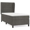 vidaXL Box spring postel s matrac&iacute; tmavě &scaron;ed&aacute; 100x200 cm samet