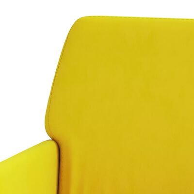 vidaXL Lavice žlutá 108 x 79 x 79 cm samet