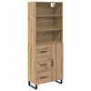 vidaXL Vysok&yacute; bufet 2 pcs Artisanov&yacute; dub 69,5 x 34 x 180 cm