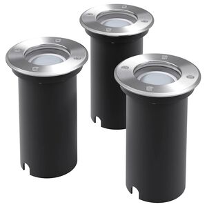 vidaXL Venkovn&iacute; zemn&iacute; LED sv&iacute;tidla 3 ks kulat&aacute;