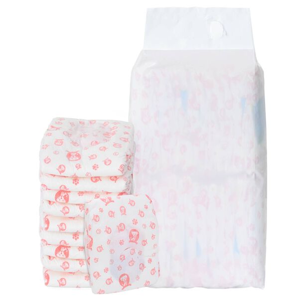 vidaXL Jednor&aacute;zov&aacute; d&aacute;msk&aacute; plenkov&aacute; vložka pro psy 30 pcs B&iacute;l&yacute; M