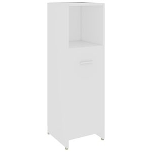 vidaXL Koupelnov&aacute; skř&iacute;ňka b&iacute;l&aacute; 30 x 30 x 95 cm kompozitn&iacute; dřevo
