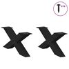vidaXL Nohy konferenčn&iacute;ho stolku ve tvaru X, 2 ks, čern&eacute;, 70 x (30-31) cm, ocel