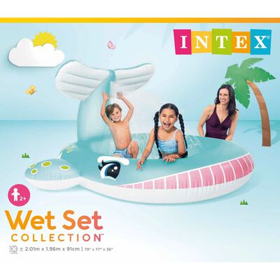 Intex Dětský bazén se stříkací velrybou 201 x 196 x 91 cm