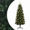 vidaXL Uměl&yacute; v&aacute;nočn&iacute; stromek s baňkami 120 cm 150 LED Tepl&aacute; b&iacute;l&aacute;