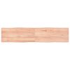 vidaXL Stoln&iacute; deska hněd&aacute; 180x40x(2-4)cm o&scaron;etřen&yacute; dřevo živ&aacute; hrana