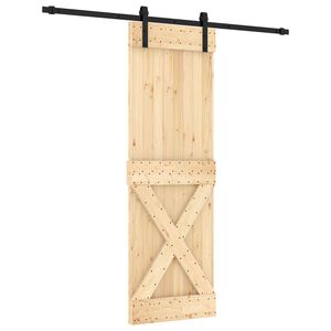 vidaXL Posuvn&eacute; dveře 70 x 210 cm Masivn&iacute; borov&eacute; dřevo (neupraven&eacute;)