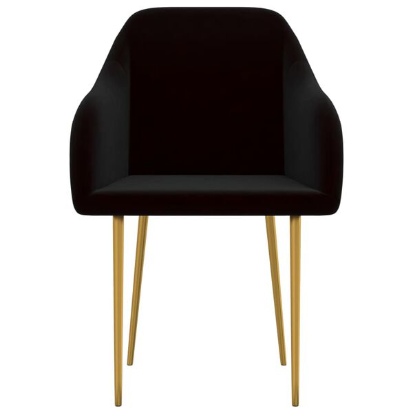 vidaXL J&iacute;deln&iacute; židle 6 ks čern&eacute; samet