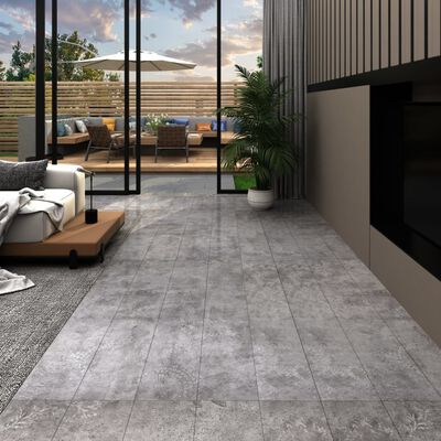 vidaXL Samolepicí podlahová krytina PVC 5,21 m² 2 mm betonově šedá