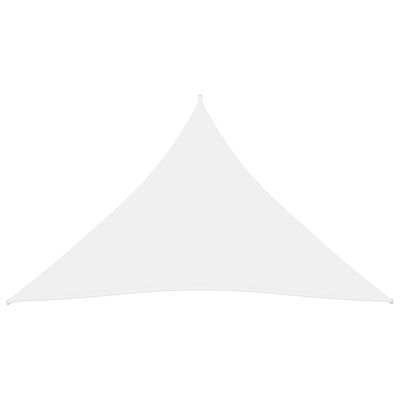 vidaXL Stínící plachta oxfordská látka trojúhelník 3,6x3,6x3,6 m bílá