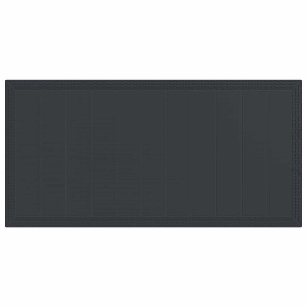 vidaXL Zahradn&iacute; j&iacute;deln&iacute; souprava 7 pcs Antracit Polypropylen