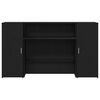 vidaXL Recepční stůl černý dub 180 x 50 x 103,5 cm, konstrukční dřevo