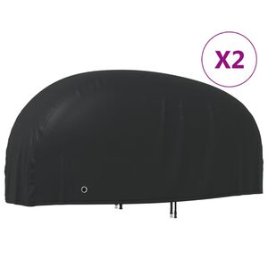 vidaXL Kryc&iacute; potahy na motocykl 2 ks 220 x 95 x 110 cm 210D oxford