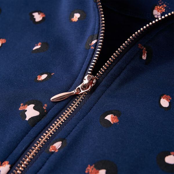 Dětsk&aacute; mikina s kapuc&iacute; n&aacute;mořnicky modr&aacute; 92