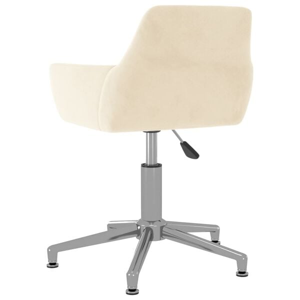 vidaXL Otočn&aacute; j&iacute;deln&iacute; židle kr&eacute;mov&aacute; samet