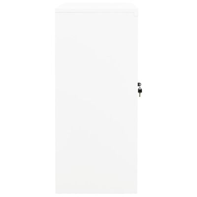 vidaXL Kancelářská skříň bílá 90 x 40 x 90 cm ocel