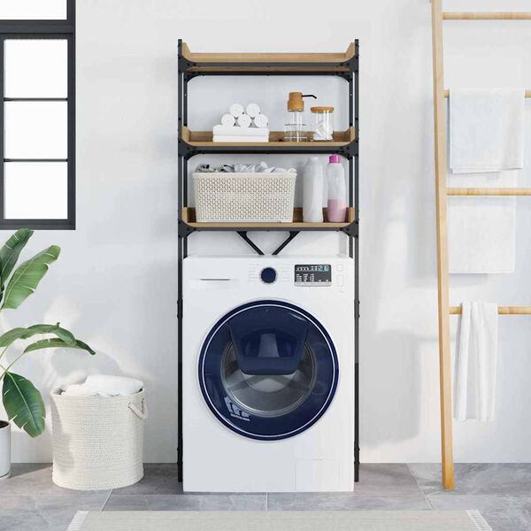 vidaXL Police na pračku s polic&iacute; Artisanov&yacute; dub 67 x 25 x 163 cm