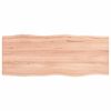 vidaXL Stoln&iacute; deska světle hněd&aacute; 100x40x2 cm o&scaron;etřen&yacute; dub živ&aacute; hrana
