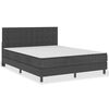 vidaXL Postel boxspring tmavě &scaron;ed&aacute; textil 180 x 200 cm