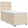 vidaXL Postel boxspring s matrac&iacute; s čelo Kr&eacute;mov&aacute; 90 x 200 cm Textil