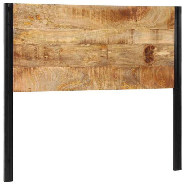 vidaXL Čelo postele 120 cm z masivn&iacute;ho dřeva Mango a železa
