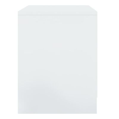 vidaXL Noční stolek bílý s vysokým leskem 45x34,5x44,5 cm dřevotříska