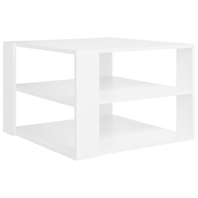 vidaXL Konferenční stolek bílý 60 x 60 x 40 cm dřevotříska