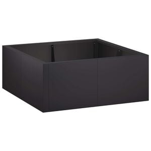 vidaXL Opěrn&aacute; zeď 4 ks 100 x 100 x 30 cm Ocel Čern&aacute;