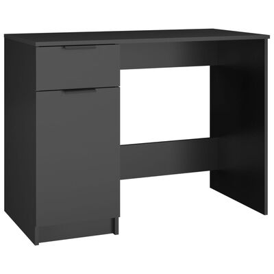vidaXL Psací stůl černý 100 x 50 x 75 cm kompozitní dřevo